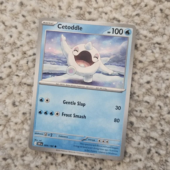 Pokemon | Toys | Pokemon Tcg Card Cetoddle Destined Rivals 6482 | Poshmark